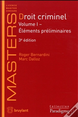 Capa do artigo Droit Criminel 1