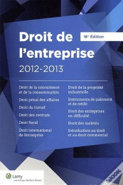 Capa do artigo Droit De L'Entreprise 2012 2013 17 E Edition