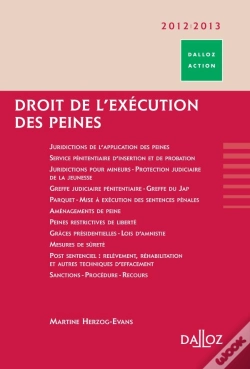 Capa do artigo Droit De L'Exécution Des Peines ; Édition 2010-2011