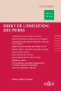 Droit De L'Exécution Des Peines ; Édition 2010-2011 - Preview