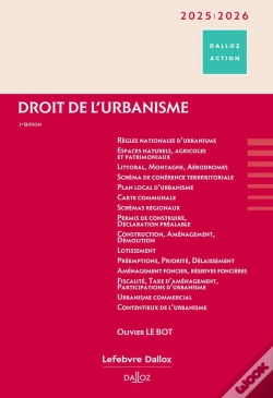 Capa do artigo Droit De L'Urbanisme (2025/2026)