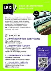 Capa do artigo Droit Des Entreprises En Difficulté