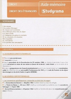 Capa do artigo Droit Des Étrangers