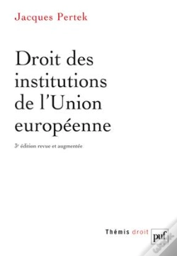 Capa do artigo Droit Des Institutions De L'Union Europeenne (3ed)