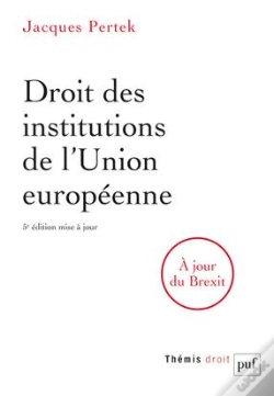 Capa do artigo Droit Des Institutions De L'Union Europeenne (5e Édition)