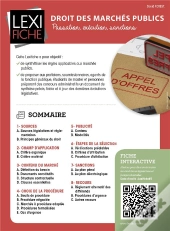 Droit Des Marches Publics