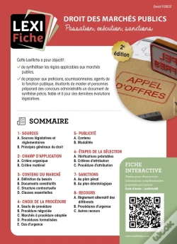 Capa do artigo Droit Des Marchés Publics : Passation, Exécution, Sanctions