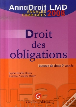 Capa do artigo Droit Des Obligations ; Licence De Droit 2e Année (Édition 2008)