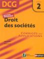 Droit Des Sociétés ; Épreuve 2 ; Dcg ; Corrigés (Édition 2007) - Preview