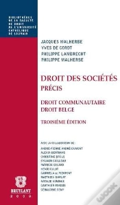 Capa do artigo Droit Des Sociétés ; Précis ; Droit Communautaire ; Droit Belge (3e Édition)