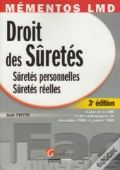 Capa do artigo Droit Des Sûretés ; Sûretés Personnelles, Sûretés Réelles (3e Édition)