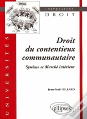 Capa do artigo Droit Du Contentieux Communautaire ; Système Et Marché Intérieur