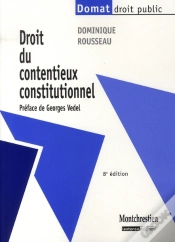 Capa do artigo Droit Du Contentieux Constitutionnel (8e Édition)