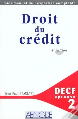Capa do artigo Droit Du Credit, Decf Epreuve 2
