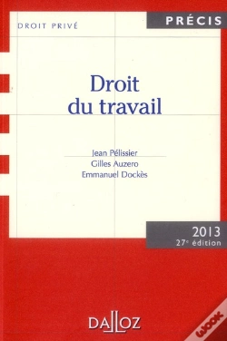 Capa do artigo Droit Du Travail. Edition 2013 - 27e Edition