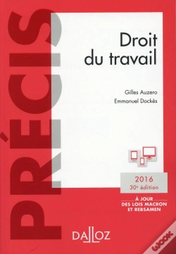 Capa do artigo Droit Du Travail. Edition 2016