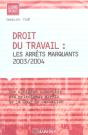 Droit Du Travail ; Les Arrets Marquants, 2003-2004 - Preview