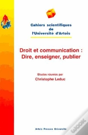 Capa do artigo Droit Et Communication : Dire, Enseigner, Publier