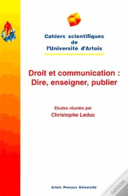 Capa do artigo Droit Et Communication : Dire, Enseigner, Publier