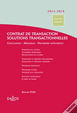 Capa do artigo Droit Et Pratique De La Transaction 2010/2011
