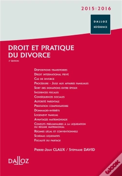 Capa do artigo Droit Et Pratique Du Divorce (Édition 2015/2016)