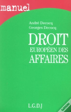 Capa do artigo Droit Europeen Des Affaires