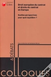 Droit Europeen Du Contrat Et Droits Du Contrat En Europe