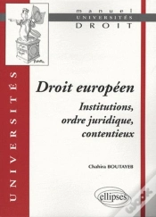 Capa do artigo Droit Européen, Institutions, Ordre Juridique, Contentieux