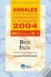 Capa do artigo Droit Fiscal Decf 1. Annales Corrigees 2