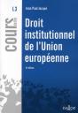 Droit Institutionnel De L'Union Européenne (6e Édition) - Preview
