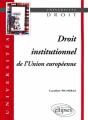 Droit Institutionnel De L'Union Européenne - Preview