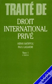 Capa do artigo Droit International Prive T.1 Sources Nationalite Conditions Des Etrangers Conflits De Lois