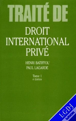 Capa do artigo Droit International Prive T.1 Sources Nationalite Conditions Des Etrangers Conflits De Lois