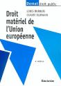 Droit Matériel De L'Union Européenne - Preview