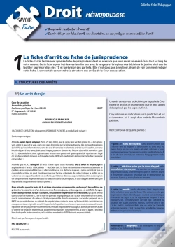 Capa do artigo Droit, Méthodologie