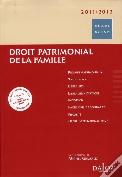 Capa do artigo Droit Patrimonial De La Famille 2011-2012 (4e Édition)