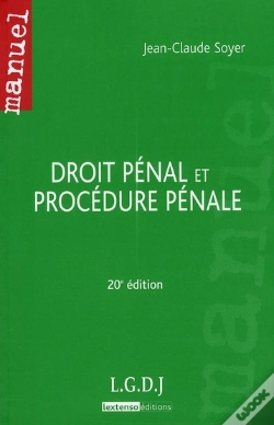 Capa do artigo Droit Pénal Et Procedure Pénale (20e Édition)