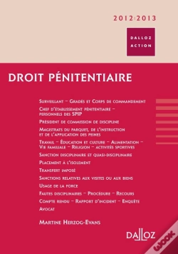 Capa do artigo Droit Pénitentiaire (Édition 2012/2013)