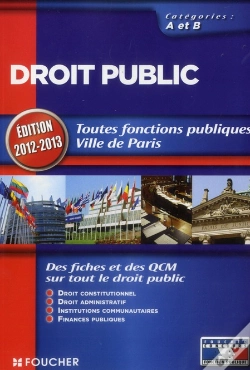 Capa do artigo Droit Public Categories A Et B. Edition 2012-2013