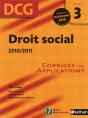 Droit Social Epreuve 3 Dcg Corriges - 2010/2011  11 - Preview