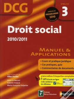 Capa do artigo Droit Social Epreuve 3 Dcg Eleve - 2010/2011