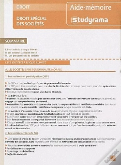 Capa do artigo Droit Special Des Sociétés