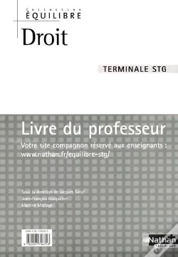 Capa do artigo Droit Terminale Stg Equilibre Prof 2006