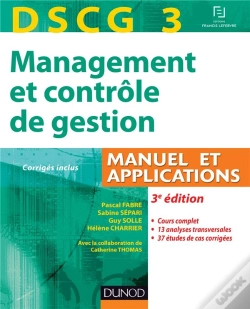 Capa do artigo Dscg 3 ; Management Et Contrôle De Gestion ; Manuel Et Applications ; 3e Édition