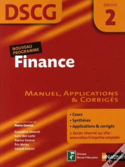 Capa do artigo Dscg ; Finance ; Épreuve 2 ; Manuel, Applications & Corrigés (Édition 2008)