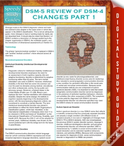 Capa do artigo Dsm-5 Review Of Dsm-4 Changes Part I (Speedy Study Guides)