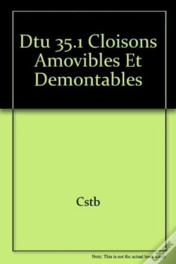 Capa do artigo Dtu 35.1 Cloisons Amovibles Et Demontables