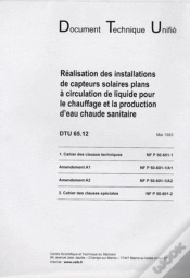 Capa do artigo Dtu 65.12 Realisation Des Instal.De Capteurs Solaires Plans A Circulation De Liquide Pour Chauffage