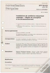 Capa do artigo Dtu 68.1 Installations De Ventilation Mecanique Controlee