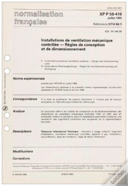Capa do artigo Dtu 68.1 Installations De Ventilation Mecanique Controlee